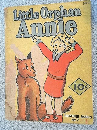 FEATURE BOOK 7 1937 1st COMIC BOOK Little Orphan Annie LISTED AS RARE in GUIDE 3