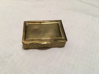 Antique Victorian Brass Match Safe