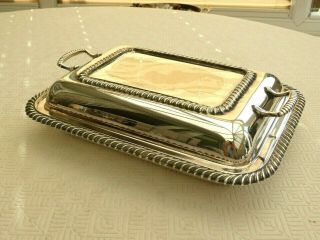 Art Deco Silver Plated Rectangular Covered Serving Dish 1500382/386