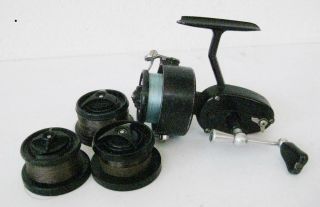 Vintage Fishing Spinning Reel Mitchell 300 With 3 Extra Spools
