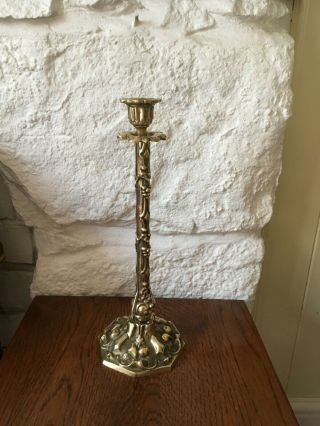 A Large Vintage Antique Solid Brass Candlestick,  Candle Holders