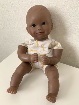 Vintage 1996 Mattel Snookums Baby Doll Bean Bag Body 12 " Brown Eyes