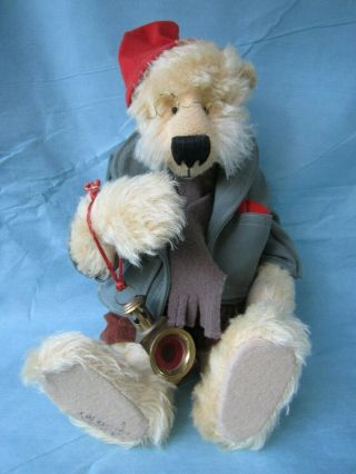 Vintage Hand Made Artist Jean Slater Teddy Bear 15 " Joined Geppetto In Pinocchio
