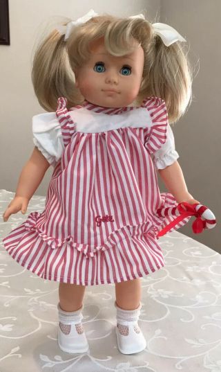 Vintage Gotz Doll In Gotz Tagged Dress 16” From Smoke - Home