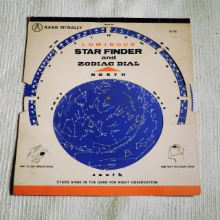 Vintage Rand Mcnally Zodiac Night Sky Star Astronomy Astrology Constellation