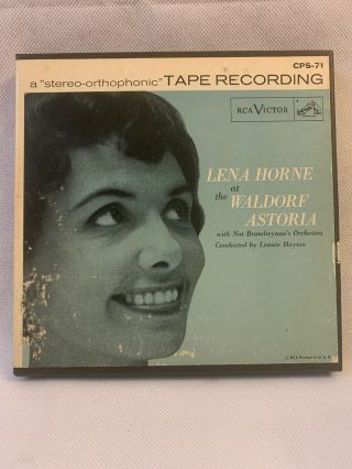 Rare 1957 Reel To Reel Tape Lena Horne At The Waldorf Astoria Rca Cps71