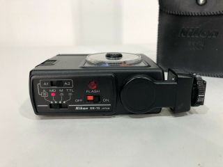 RARE Vtg NIKON SB - 15 Speedlight Shoe Mount SLR Film Camera Flash Attachment 2