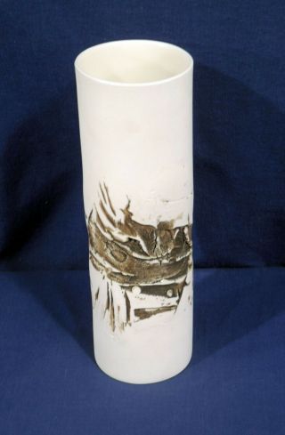Rare Vintage Mid Century Modern Signed Wethauter Art Pottery Vase 9 - 5/8 " Tall