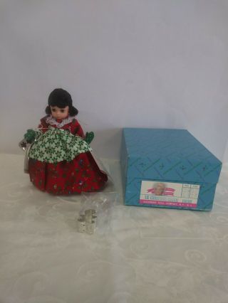 Vintage Madame Alexander Lil Christmas Cookie Doll 100341 Red Green Box