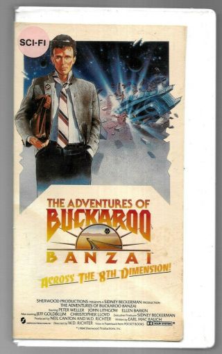 The Adventures Of Buckaroo Banzai (vhs) 1984 Rare & Oop Title Ex - Rental/acceptbl