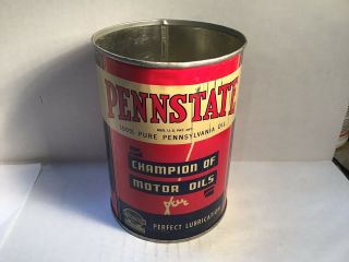 Vintage Pennstate Oil Can Quart Handy Household Rare Tin Mopar Ford Oilzum Chevy