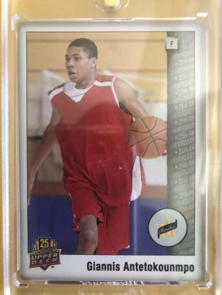 2014 Upper Deck 25th Anniversary Rookie Card Rc Giannis Antetokounmpo Rare Ssp