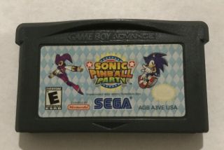 Sega Sonic Pinball Party (nintendo Game Boy Advance,  2003) Gba Rare &authentic
