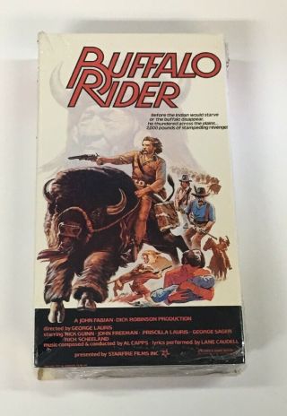 Buffalo Rider 1977 “ Guy On A Buffalo” Rare Beta Not Vhs Movie Betamax