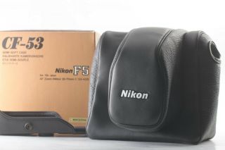 [rare In Box] Nikon Cf - 53 Soft Leather Case For F5 From Japan 1159