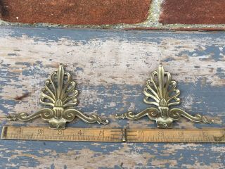 Vintage Old French Brass Parts For Chandelier Light