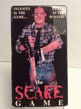 The Scare Game Vhs Rare Splatter Gore Shot On Video 1994 Horror Eric Stanze