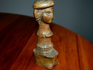 A Very Old Wooden Hand Carved 