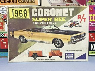 Mpc 1968 Dodge Coronet R/t Superbee Convertible Kit 1868 - 200 Amt 1/25 Box Only