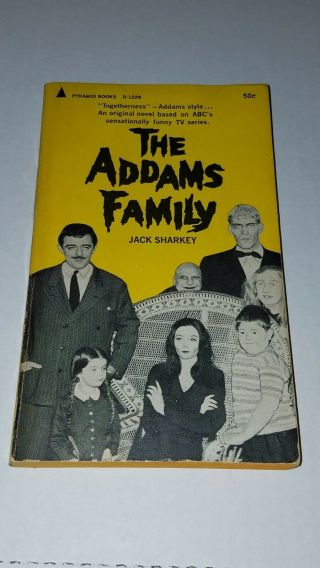 Rare Vintage 1965 The Addams Family First Edition Jack Sharkey Tv Book Goth Pulp