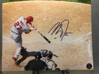 Mike Trout Signed Autograph 8x10 Photo Angles Baseball Mvp Los Angels Rare