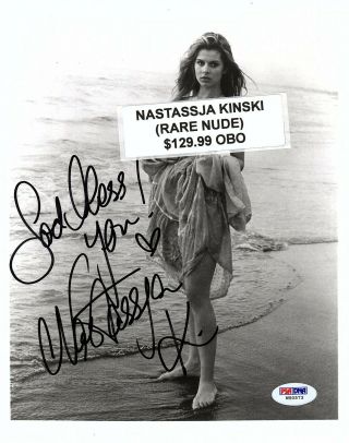 Nastassja Kinski Signed Autographed 8x10 Photo Psa/dna W50573 Rare Topless