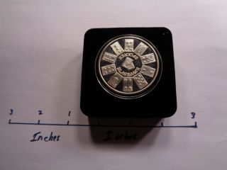 Blackjack Spinner 1984 California Crown Rare 999 Silver Coin Case Cool Item
