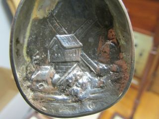 Tall Sailing Ships Stamped with German Silver Mark 800 Vintage Souvenir Spoon 2