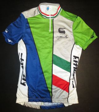 Vtg Seb Francesco Moser Rainbow Cycling Jersey Large 51.  151 Trial Bike 80s Rare