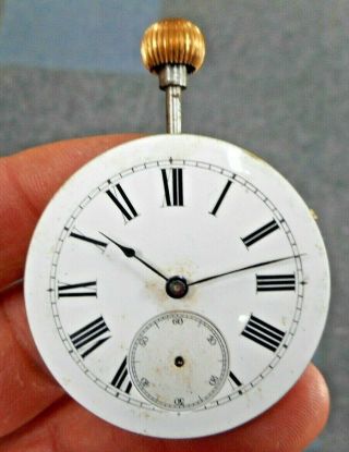 Quality Antique Pocket Watch Movement,  Circa 1900,  Spares Or Repairs,  £15