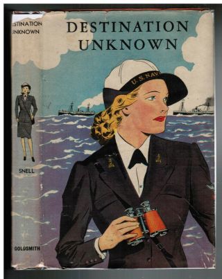 1944 Us Navy Women Waves Wwii Adventure Story To Inspire Girls Rare Dust Jacket