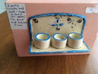 Antique Doll House Dry Sink With Pots Rare