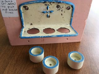 ANTIQUE DOLL HOUSE DRY SINK WITH POTS RARE 3