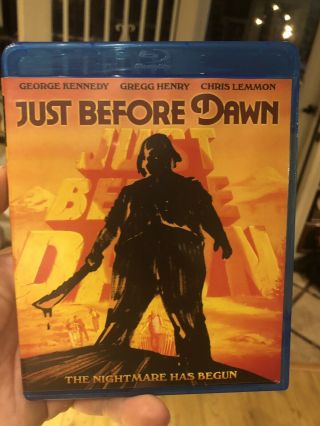 Just Before Dawn Blu - Ray Code Red Oop Very Rare 1981 Slasher George Kennedy