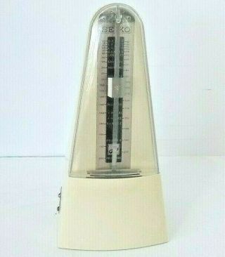 Seiko Rounded Pyramid Chiming Mechanical Metronome With Windup