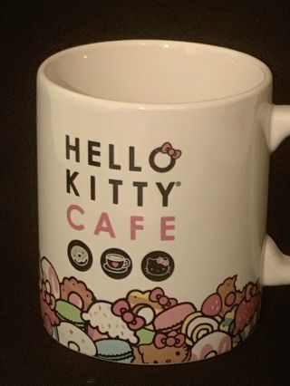 Hello Kitty Cafe Exclusive Ceramic Coffee Cup Tea Mug RARE 2