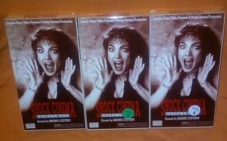 Shock Cinema Vols 1,  3,  4 Very Rare Vhs Brinke Stevens/cult/horror/retro/like