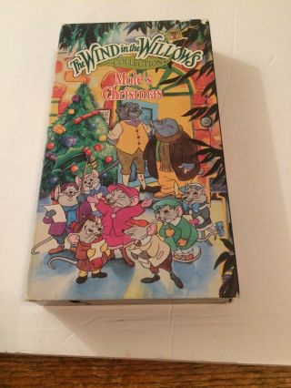 The Wind In The Willows Moles Christmas Vhs Rare Vintage Video Xmas