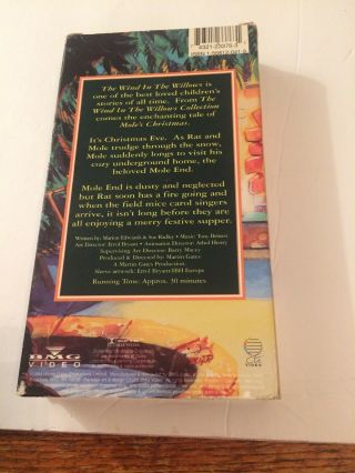 The Wind In The Willows Moles Christmas Vhs Rare Vintage Video Xmas 3