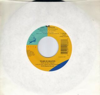 Eric Clapton Tears In Heaven / Tracks And Lines Rare 45 From 1992