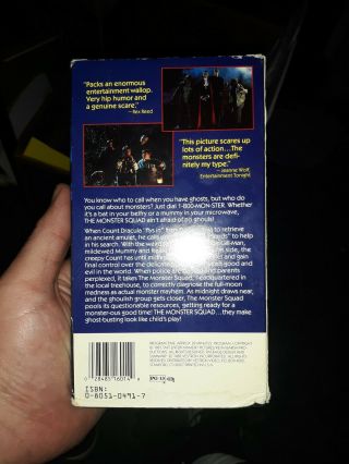 The Monster Squad Stan Winston VHS Video RARE Horror/Comedy 3