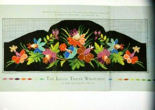 Antique Berlin Woolwork 19th Cent.  Printed Chart 19th Century - Frieze Pattern