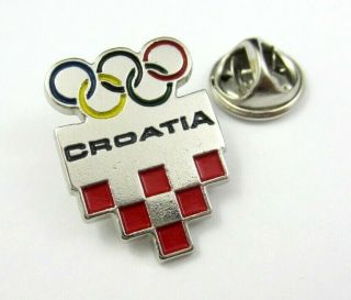 Croatia Noc Olympic Committee Pin Badge Rare 2010s Generic