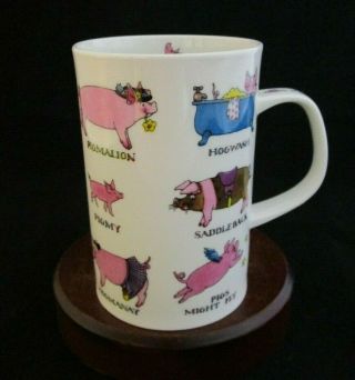 Very Rare " Pig Tails " Mug Designed By Cherry Denman For Dunoon Made In England