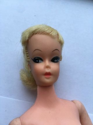 Vintage Barbie Clone Ponytail Doll With White Shoes Marked Made In Hong Kong