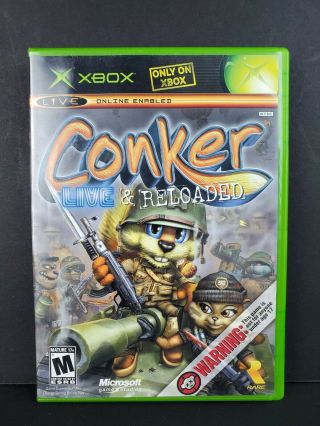 Conker: Live & Reloaded (microsoft Xbox,  2005) Xbox 360 Compatible Complete Rare