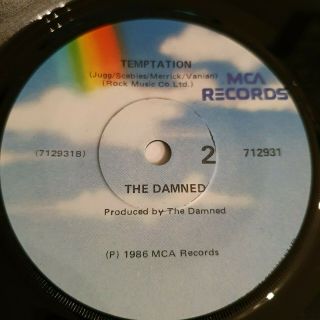 The Damned Eloise Rare 1986 Promo Zealand 7 