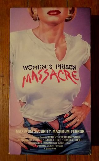 Women ' s Prison Massacre VHS 1987 RARE Sleaze VESTRON Laura Gemser exploitation 2