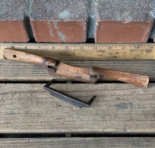 Antique Wooden Spoke Shave Plane W.  Marples & Son’s Old Woodworking Tool
