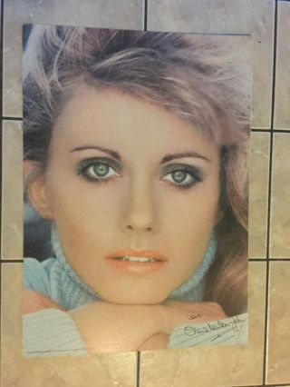 1978 Olivia Newton - John Poster Grease Mega Ultra Rare